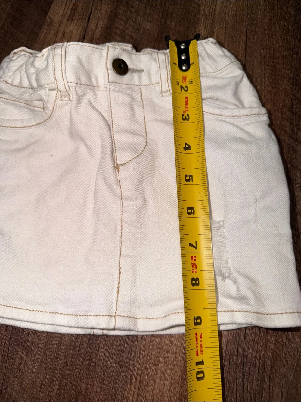 Gap Denim Girls White Jean Skirt size 3